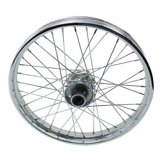 Moto Iron - Chrome Front 40 Spoke Wheel 21 "x 2.15" fits Harley FXST, FXDWG, 1984-1999 fits Moto Iron Springers