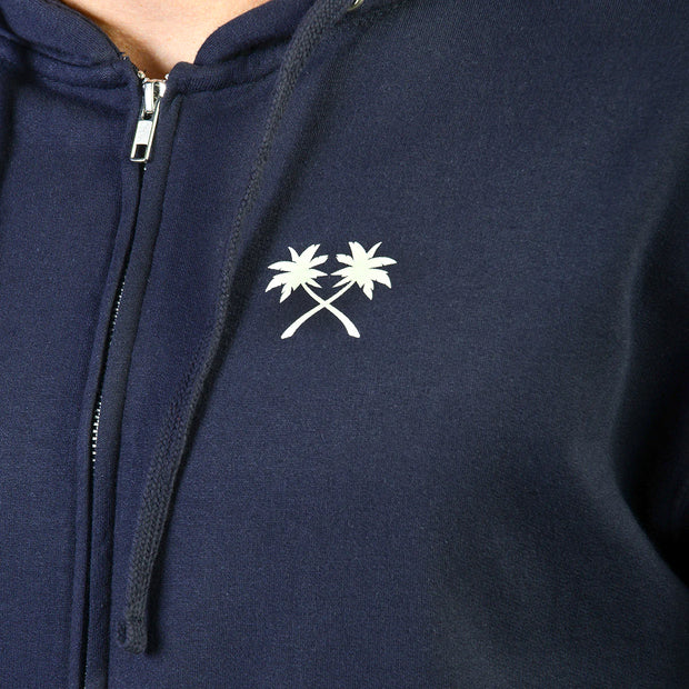 Fasthouse Haven Hooded Zip-Up - Navy (Closeout)