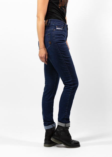 かのんまま John Doe Betty High XTM Jeans CLOSEOUT John Doe Betty High Dark Blue Used - XTM – Perth County Moto