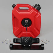 TJ Brutal Customs 3L Lockable Jerry Can and Sissy Bar Mount - Red