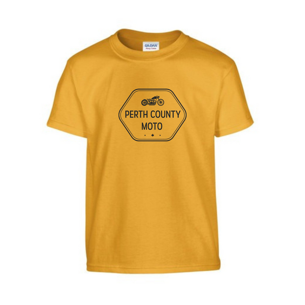 PCM Classic Logo Youth Tee - Gold