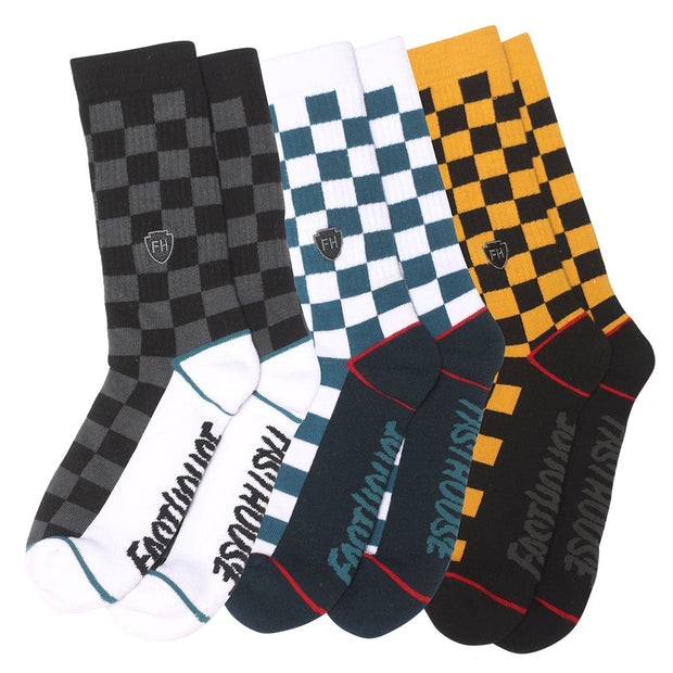 Fasthouse Check 3-Pack Socks
