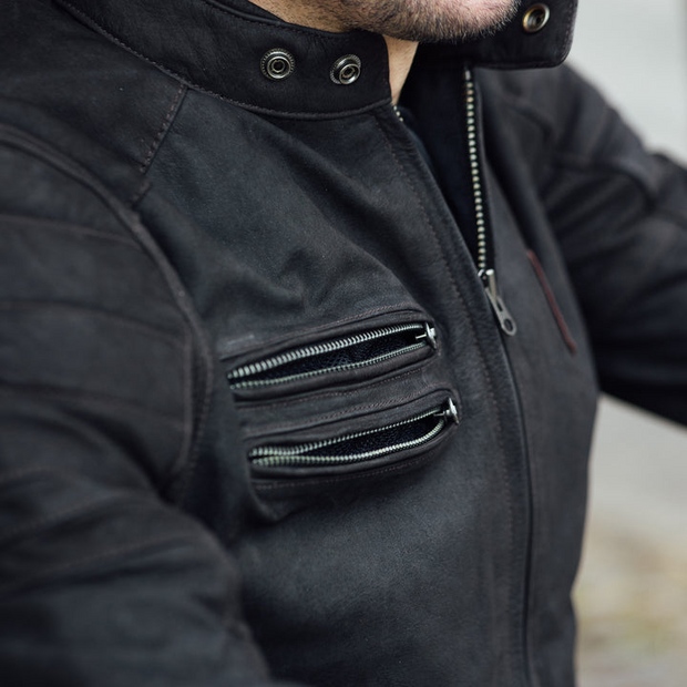 Merlin Alton II D3O Leather Jacket - Black