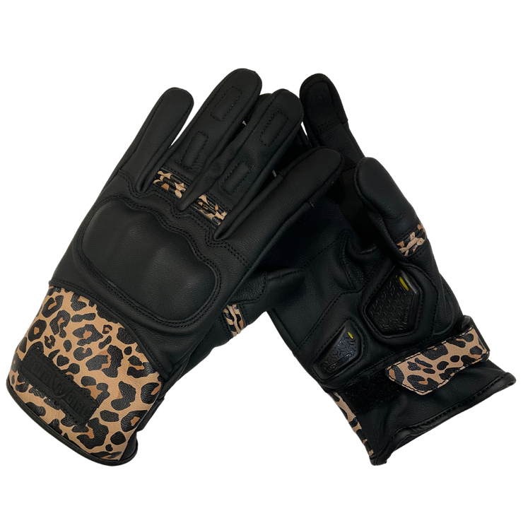 MotoGirl Bessie Gloves - Leopard