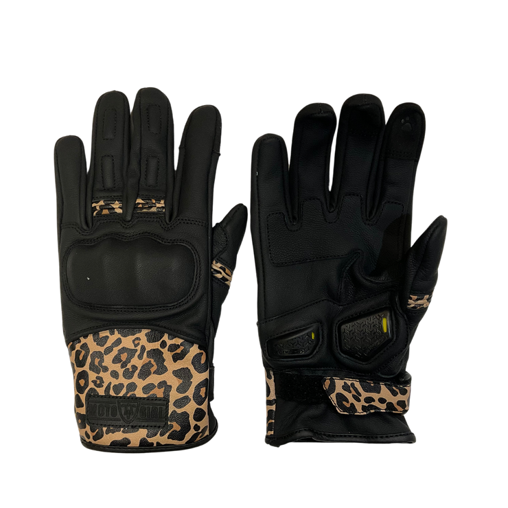 MotoGirl Bessie Gloves - Leopard