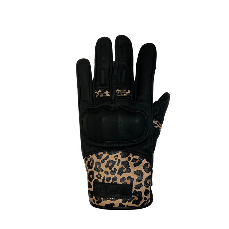 MotoGirl Bessie Gloves - Leopard