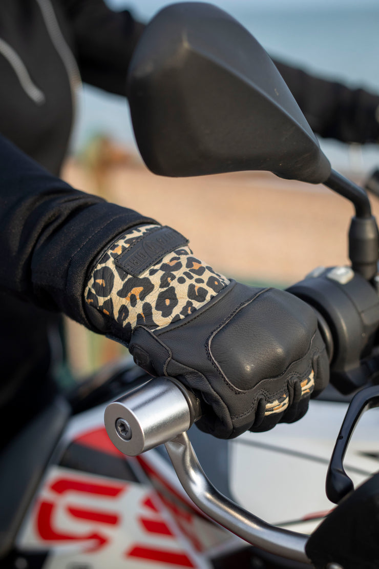 MotoGirl Bessie Gloves - Leopard