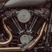 Harley Davidson Round Air Filter Cover Raw ALuminium