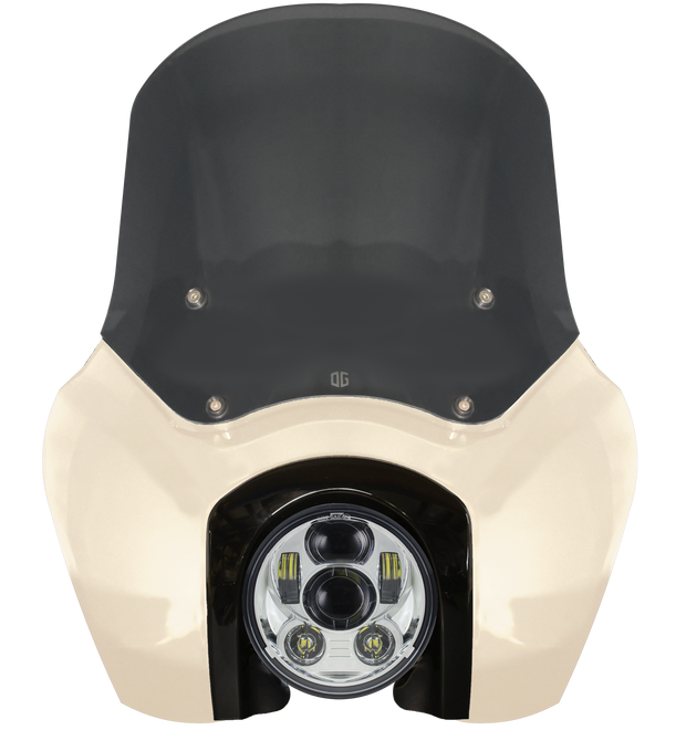 OG Softail Low Rider S Complete T-Sport Fairing Kit - White Sand Pearl - Original Garage Moto