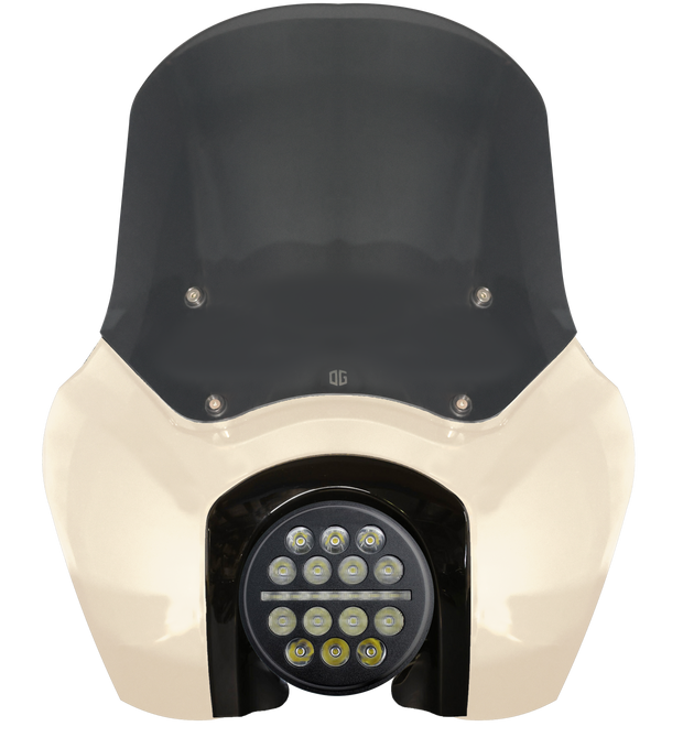 OG Softail Low Rider S Complete T-Sport Fairing Kit - White Sand Pearl - Original Garage Moto