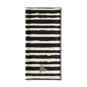 Painted Stripes Neck Tube – Age of Glory, black and off-white soft stretch polyester canada
