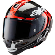 Alpinestars Supertech R10 - Black/Carbon Bright Red/White Glossy