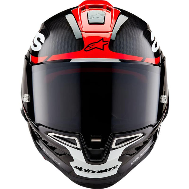 Alpinestars Supertech R10 - Black/Carbon Bright Red/White Glossy