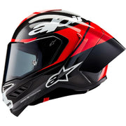 Alpinestars Supertech R10 - Black/Carbon Bright Red/White Glossy