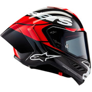 Alpinestars Supertech R10 - Black/Carbon Bright Red/White Glossy