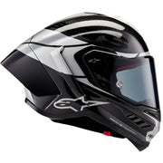 Alpinestars Supertech R10 - Black/Carbon Silver/Black Glossy