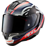 Alpinestars Supertech R10 - Black/Carbon Fluo Red/Blue Matte