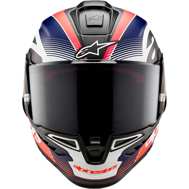 Alpinestars Supertech R10 - Black/Carbon Fluo Red/Blue Matte