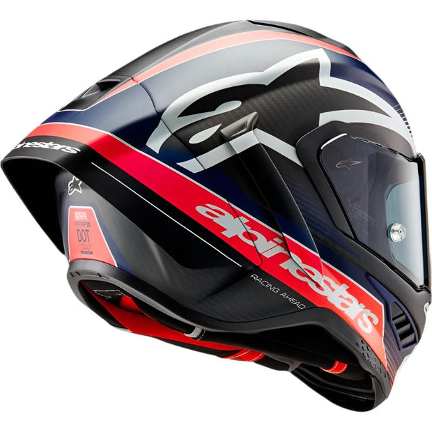 Alpinestars Supertech R10 - Black/Carbon Fluo Red/Blue Matte