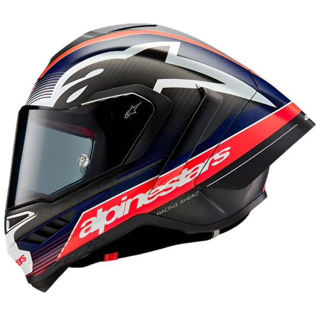 Alpinestars Supertech R10 - Black/Carbon Fluo Red/Blue Matte