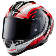 Alpinestars Supertech R10 - Black/Carbon Red/Glossy White