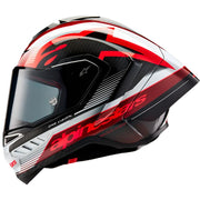 Alpinestars Supertech R10 - Black/Carbon Red/Glossy White