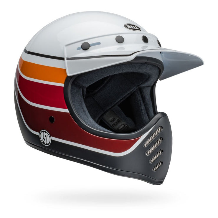 Bell Moto-3 - RSD Saddleback Satin/Gloss White/Black – Perth