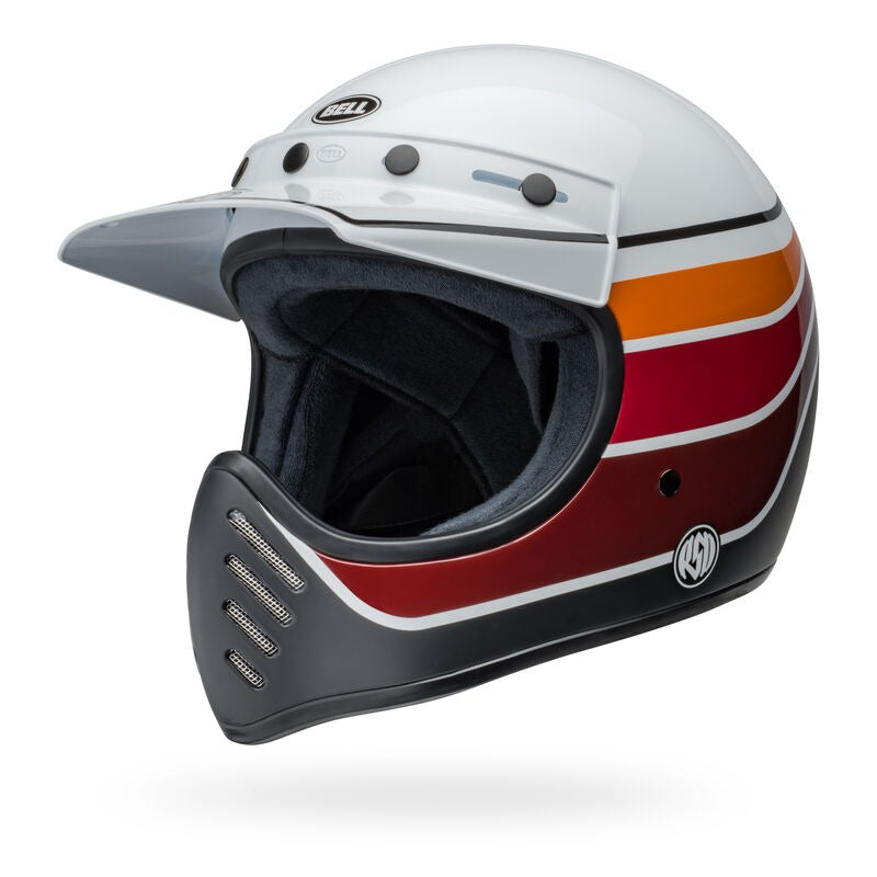 Bell Moto-3 - RSD Saddleback Satin/Gloss White/Black – Perth