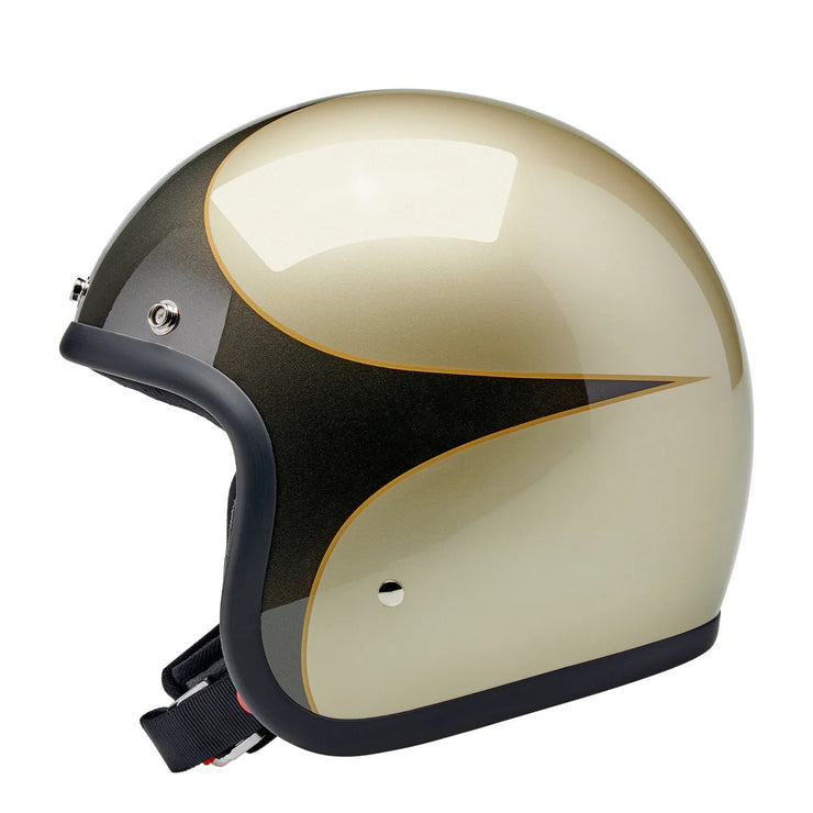 Biltwell Bonanza Champagne Scallop Helmet Perth Coutny Moto