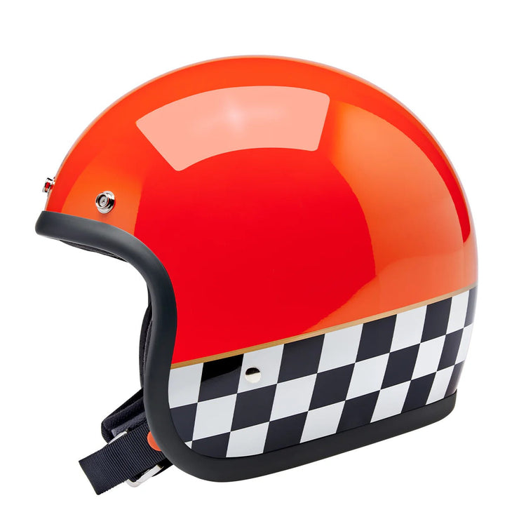 Biltwell Bonanza Competition Orange Helmet Perth County Moto