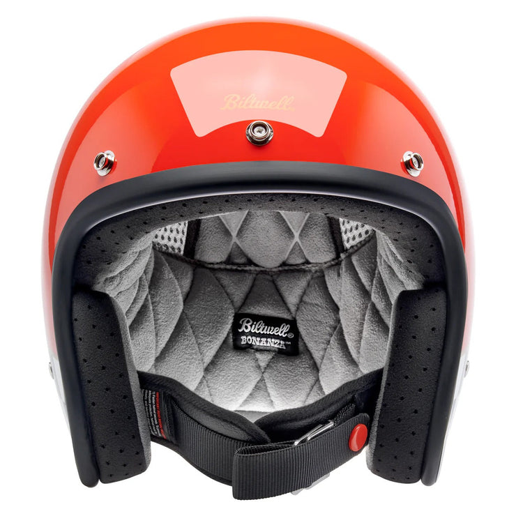 Biltwell Bonanza Competition Orange Helmet Perth County Moto