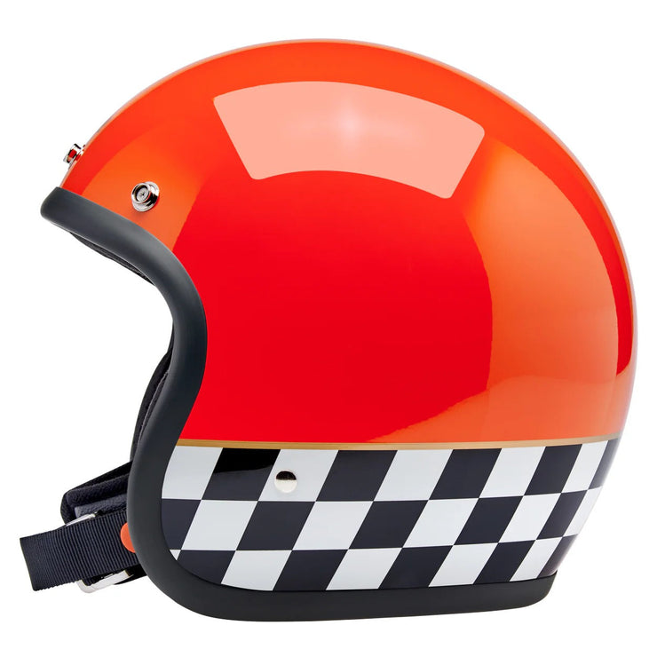 Biltwell Bonanza Competition Orange Helmet Perth County Moto