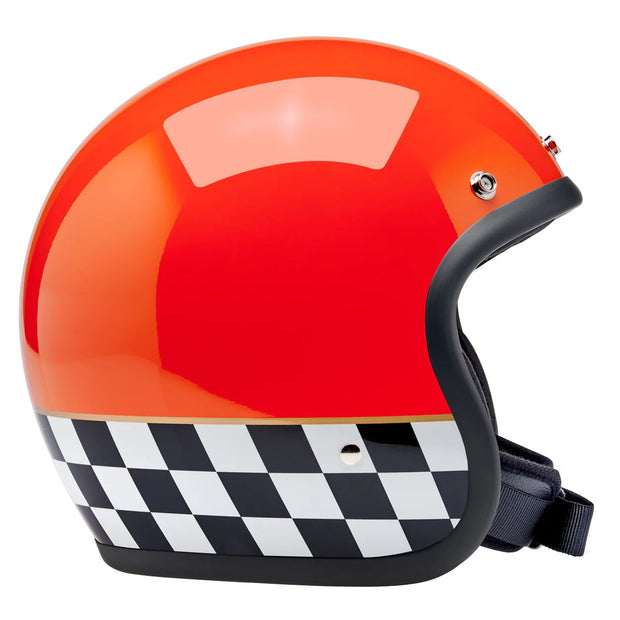 Biltwell Bonanza Competition Orange Helmet Perth County Moto
