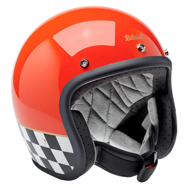 Biltwell Bonanza Competition Orange Helmet Perth County Moto