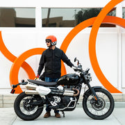 Biltwell Bonanza Competition Orange Helmet Perth County Moto