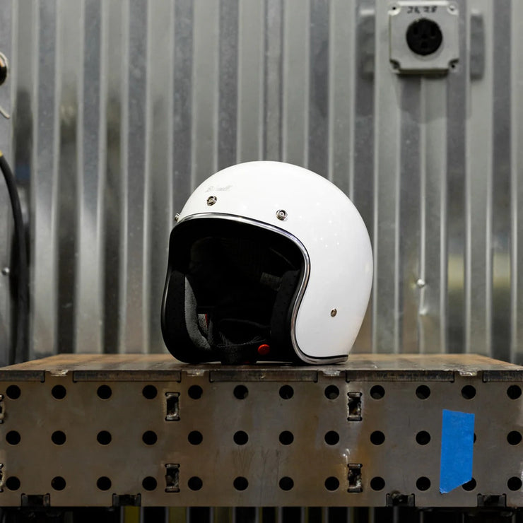 Biltwell Bonanza Helmet Gloss White Perth County Moto