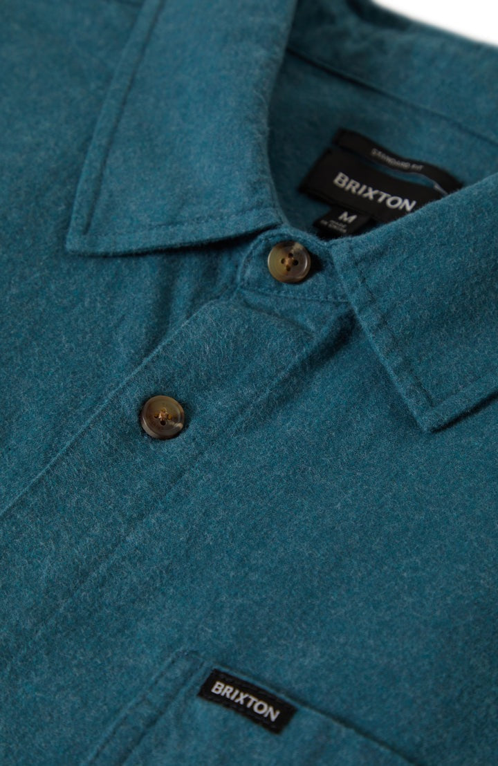 Brixton Hasting Kapok Flannel Shirt - Heather Aquatic