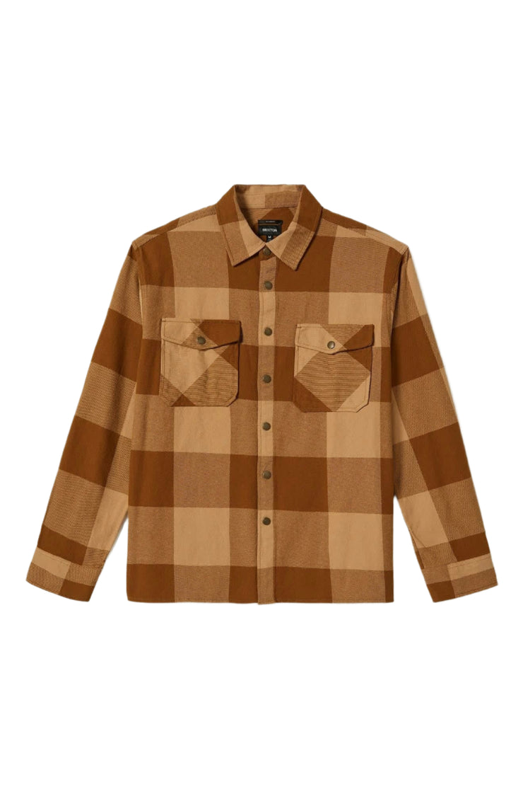 Brixton Selden Flannel Washed Copper/Curry Buffalo
