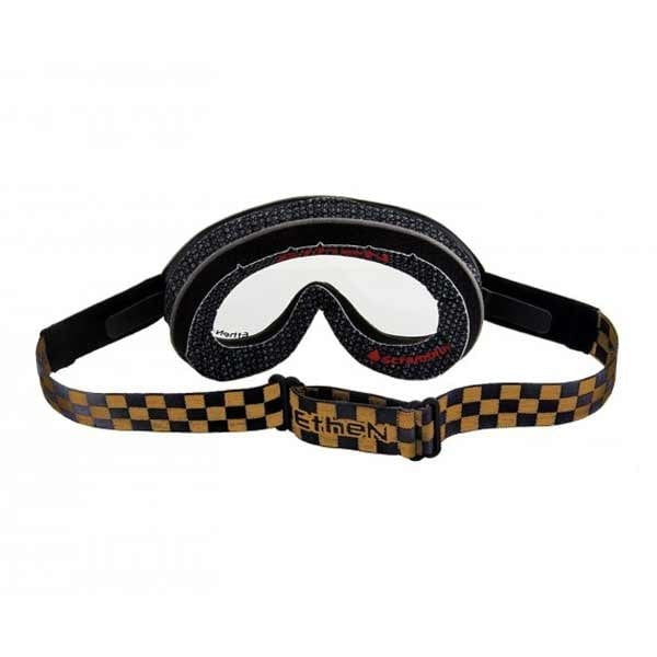 Ethen Scrambler Goggles - Black/Gold Checkered Photochromatic Lens