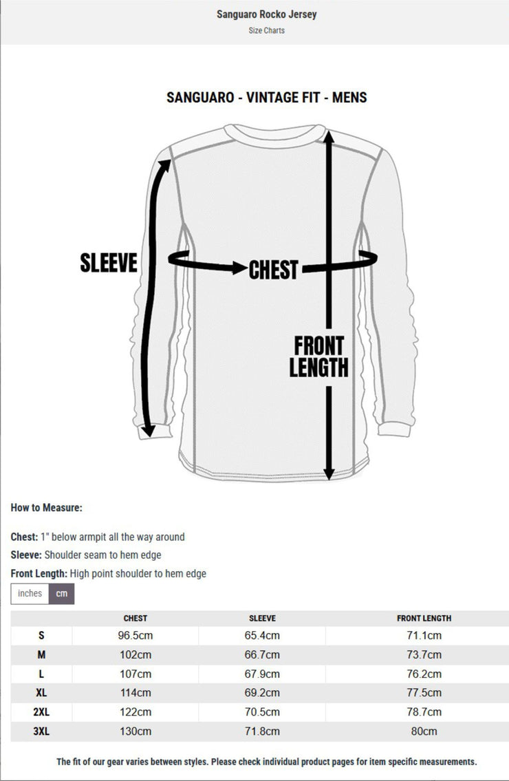 Fasthouse Sanguaro Rocko Jersey - Black/White Sand