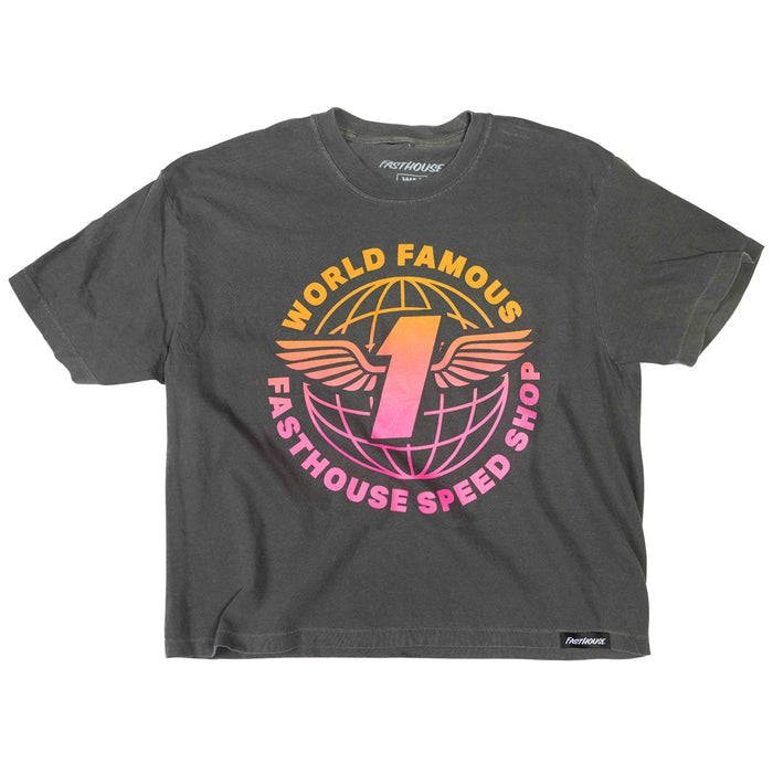 Fasthouse Women's Renown Crop SS Tee - Pepper