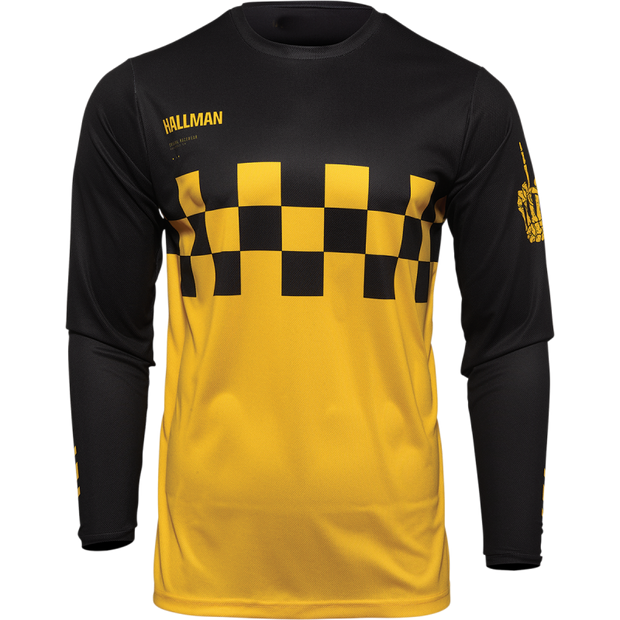 Hallman Jersey Differ Cheq - Yellow/Black