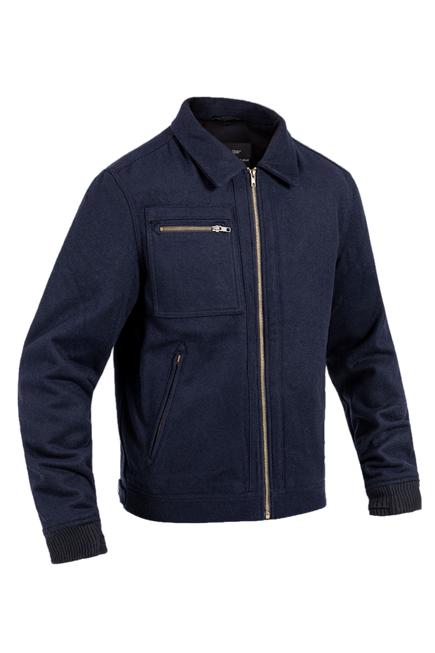 wool work wear jacket for motorcycle