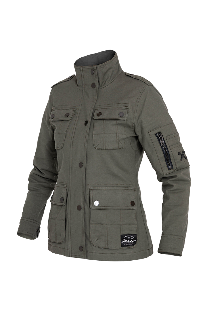 John Doe Women's Explorer Motorcycle Jacket Olive 