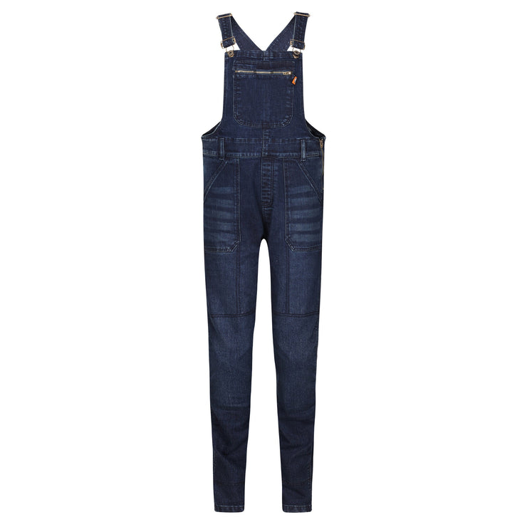 MotoGirl Daisy Dungaree Riding Pants - Blue