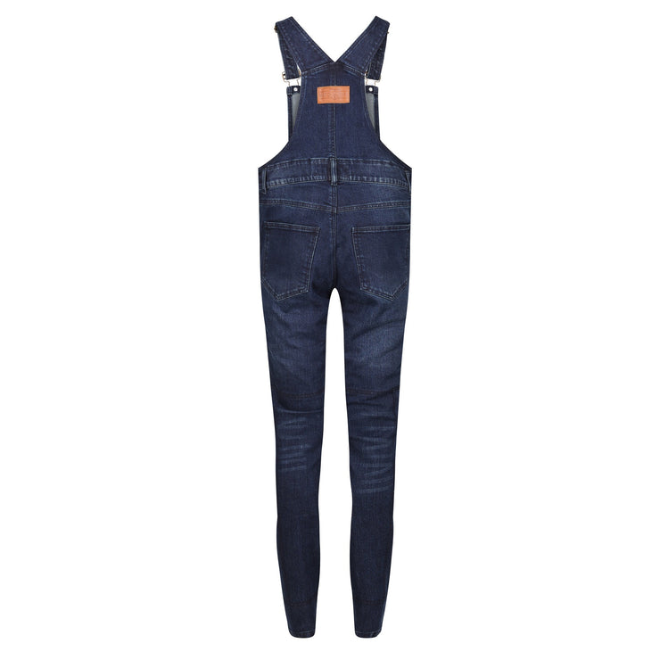 MotoGirl Daisy Dungaree Riding Pants - Blue