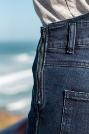 MotoGirl Daisy Dungaree Riding Pants - Blue