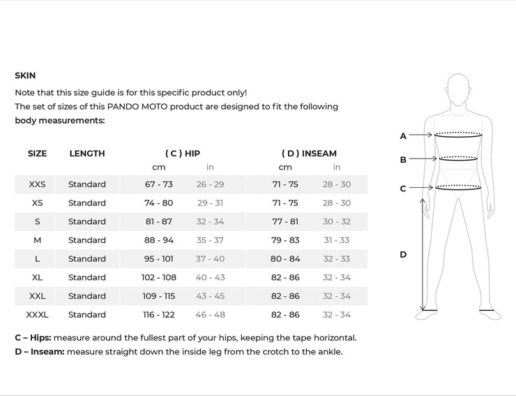Pando Moto SKIN UH 03 Armored Leggings