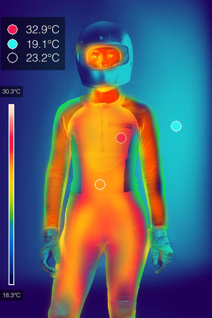 Pando Moto BIA BLACK – Women’s Protective Motorcycle Base Layer / Bodysuit