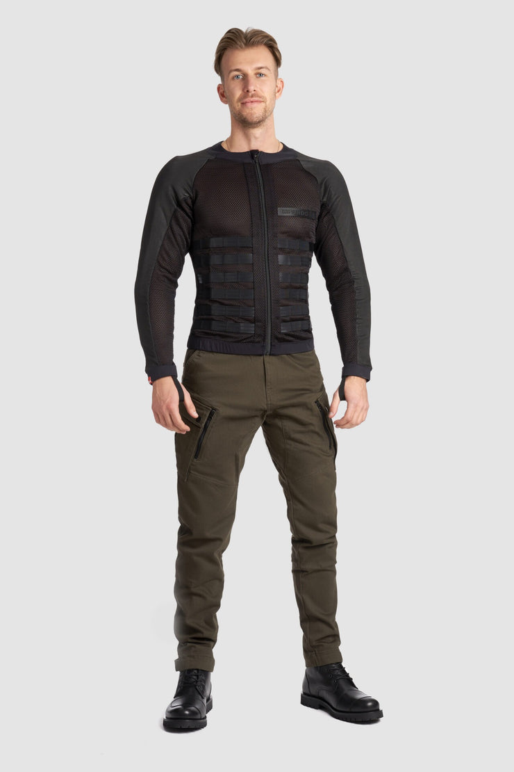 Pando Moto COMMANDO UH BLACK Men’s Light-Weight Motorcycle Jacket